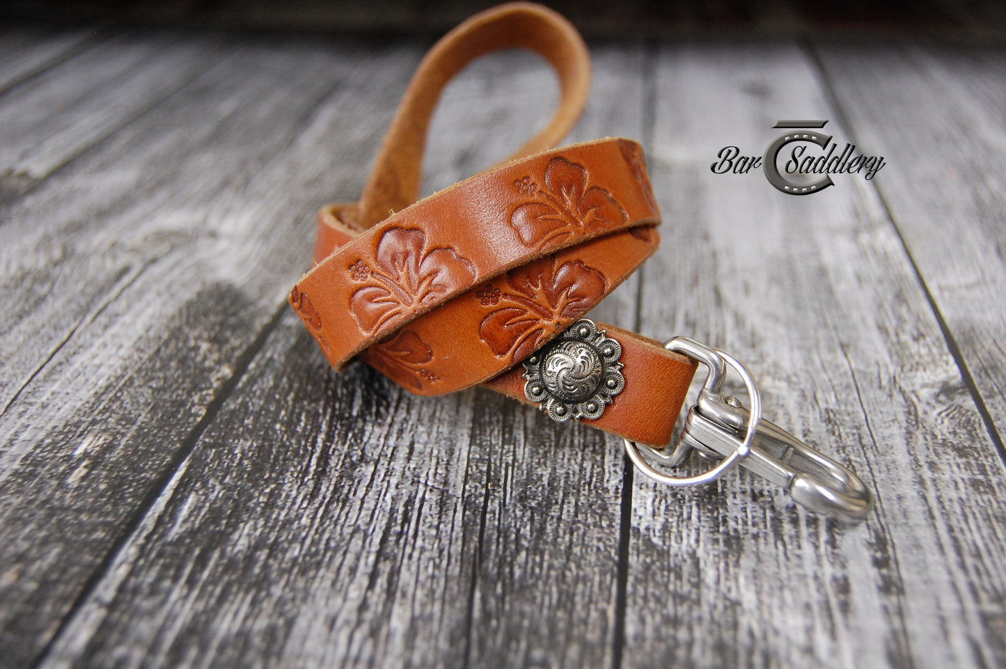 Stamped Leather Lanyards