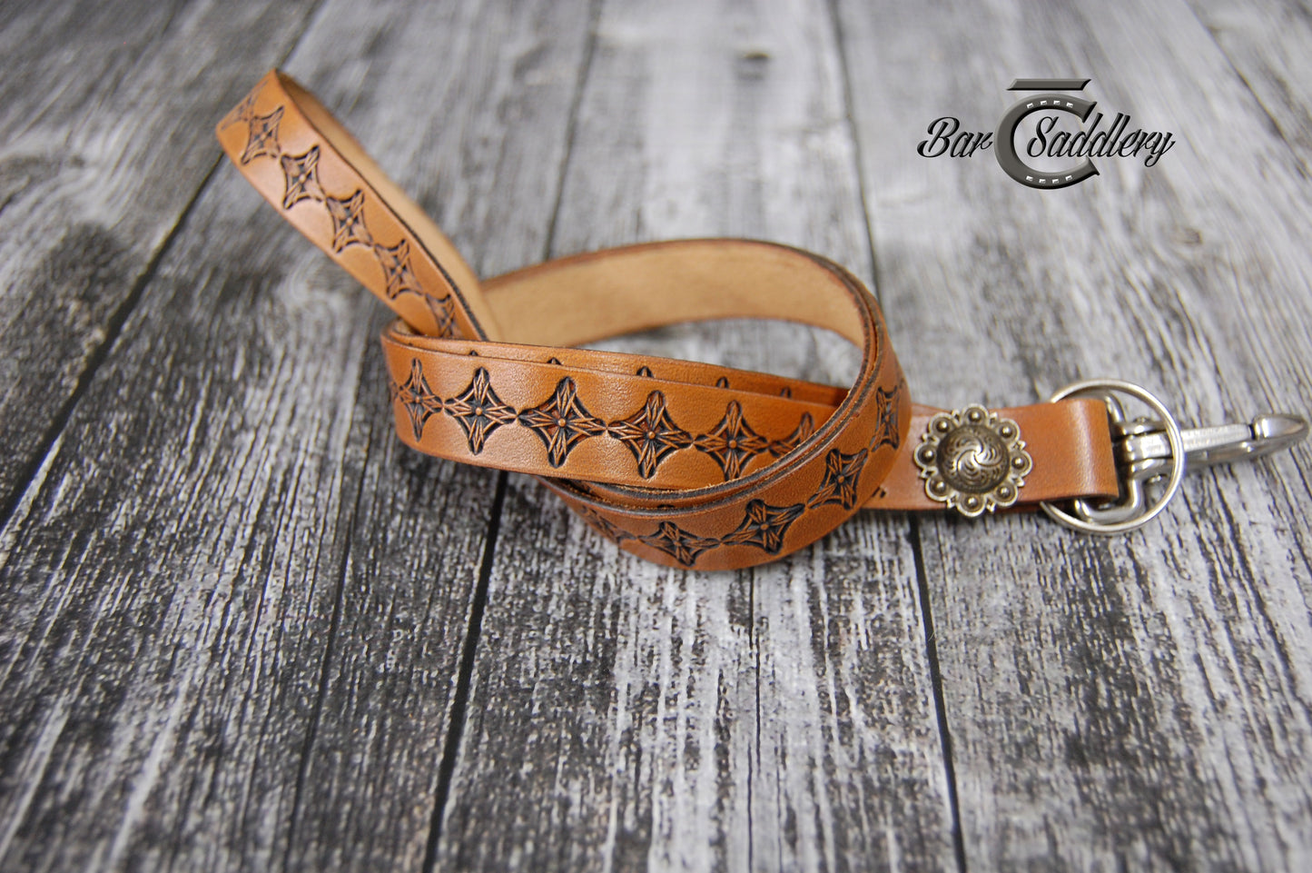 Stamped Leather Lanyards