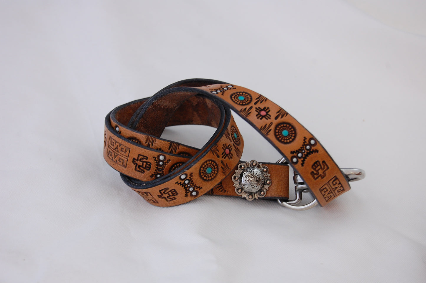 Stamped Leather Lanyards