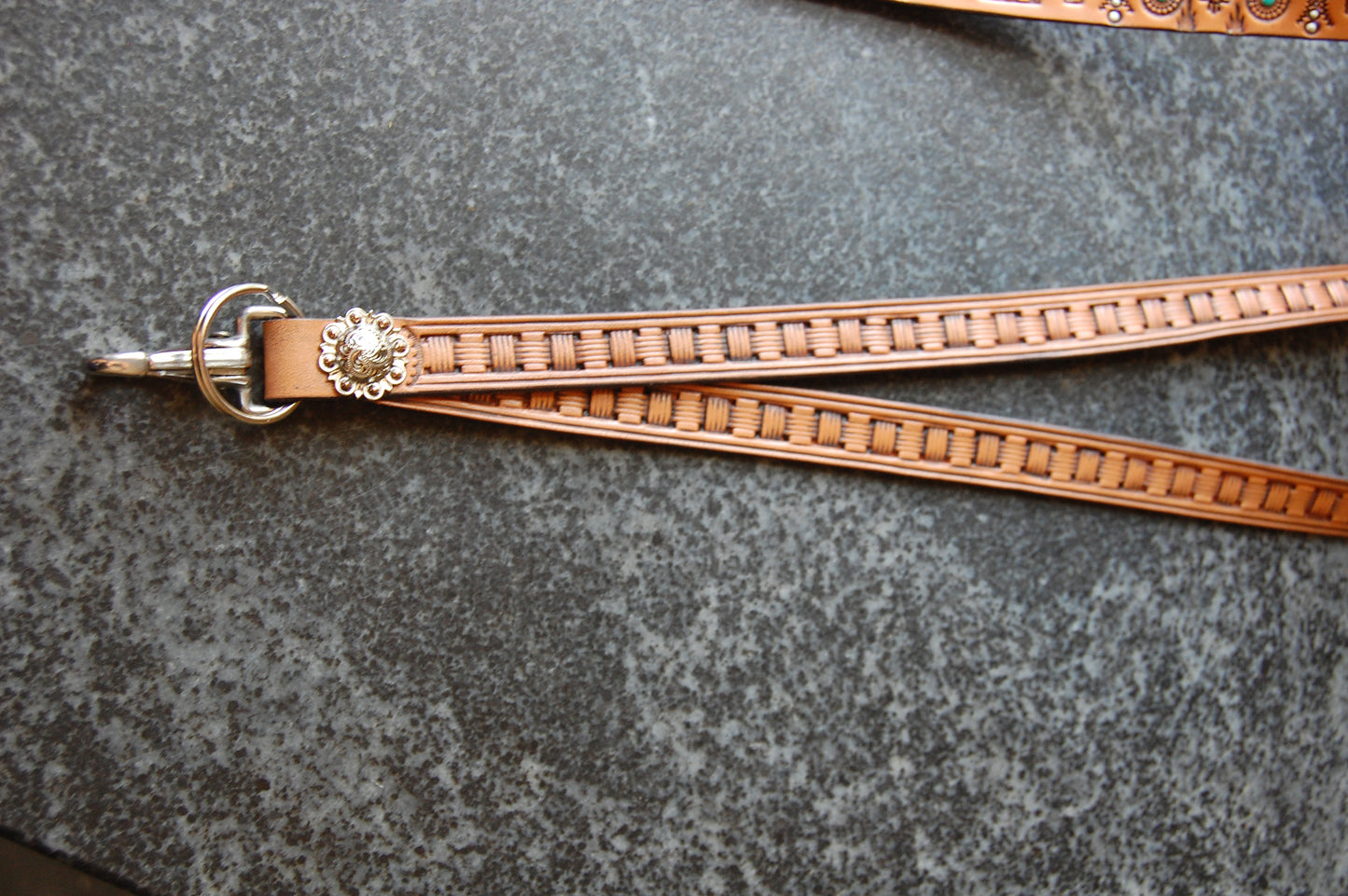 Stamped Leather Lanyards