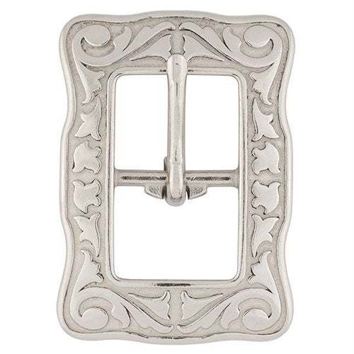 Floral Engraved Buckle Stainless