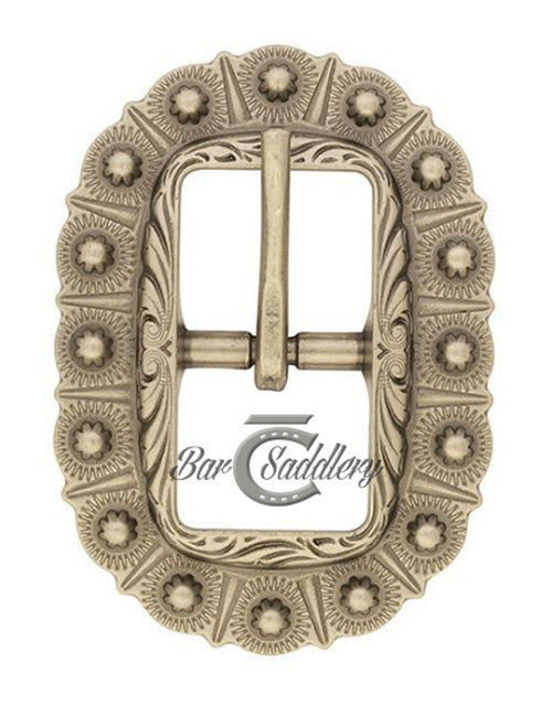 Oval Berry Edge Engraved Buckle