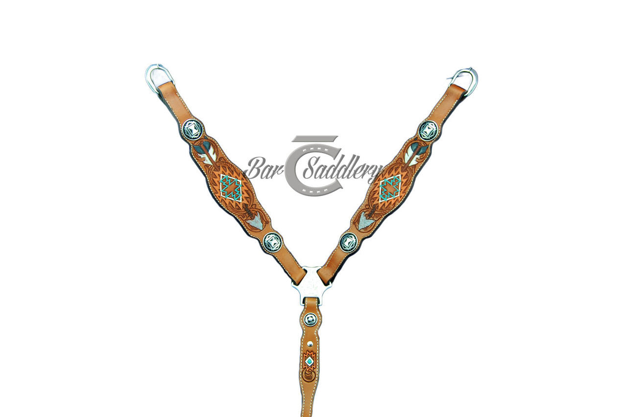 Martingale style breast collar barrel racing trail