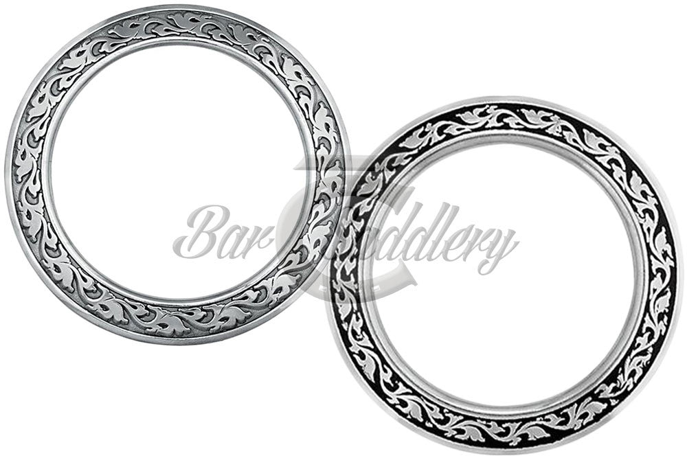 Floral Stainless Steel Breast Collar Ring