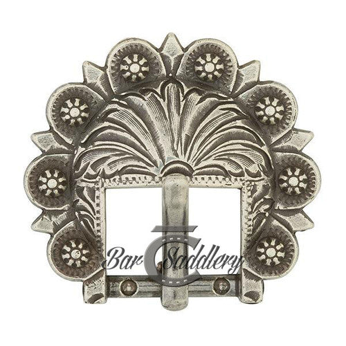 Berry Concho Buckle Antique Silver 3/4"