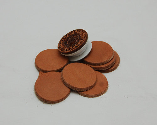 Bulk Phone Grip Die Cut Leather Circles ~ 10pk