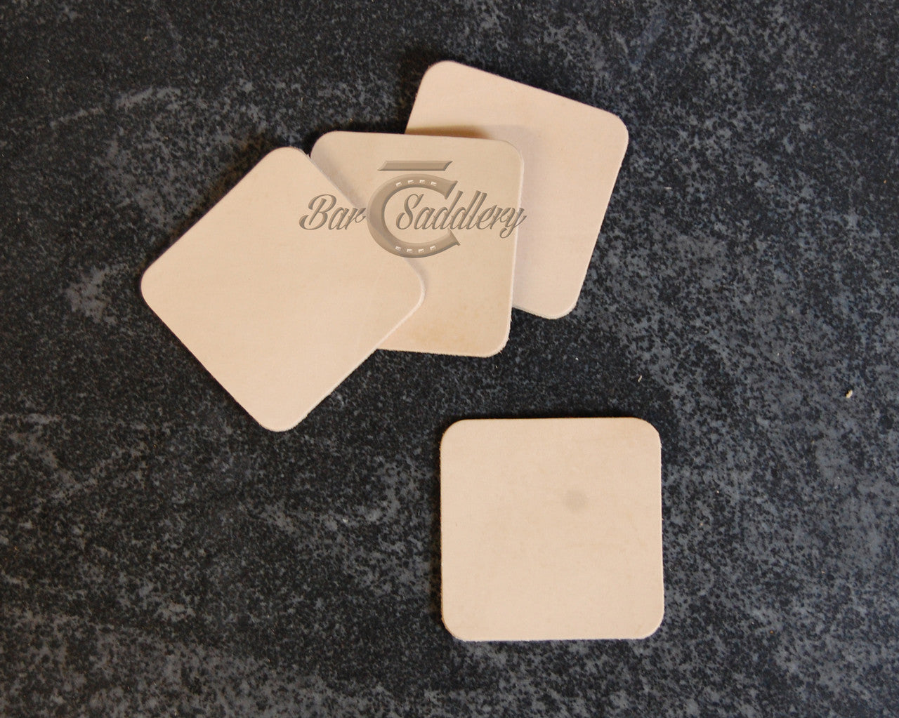 Square Coaster Blanks DIY Vegetable Tanned