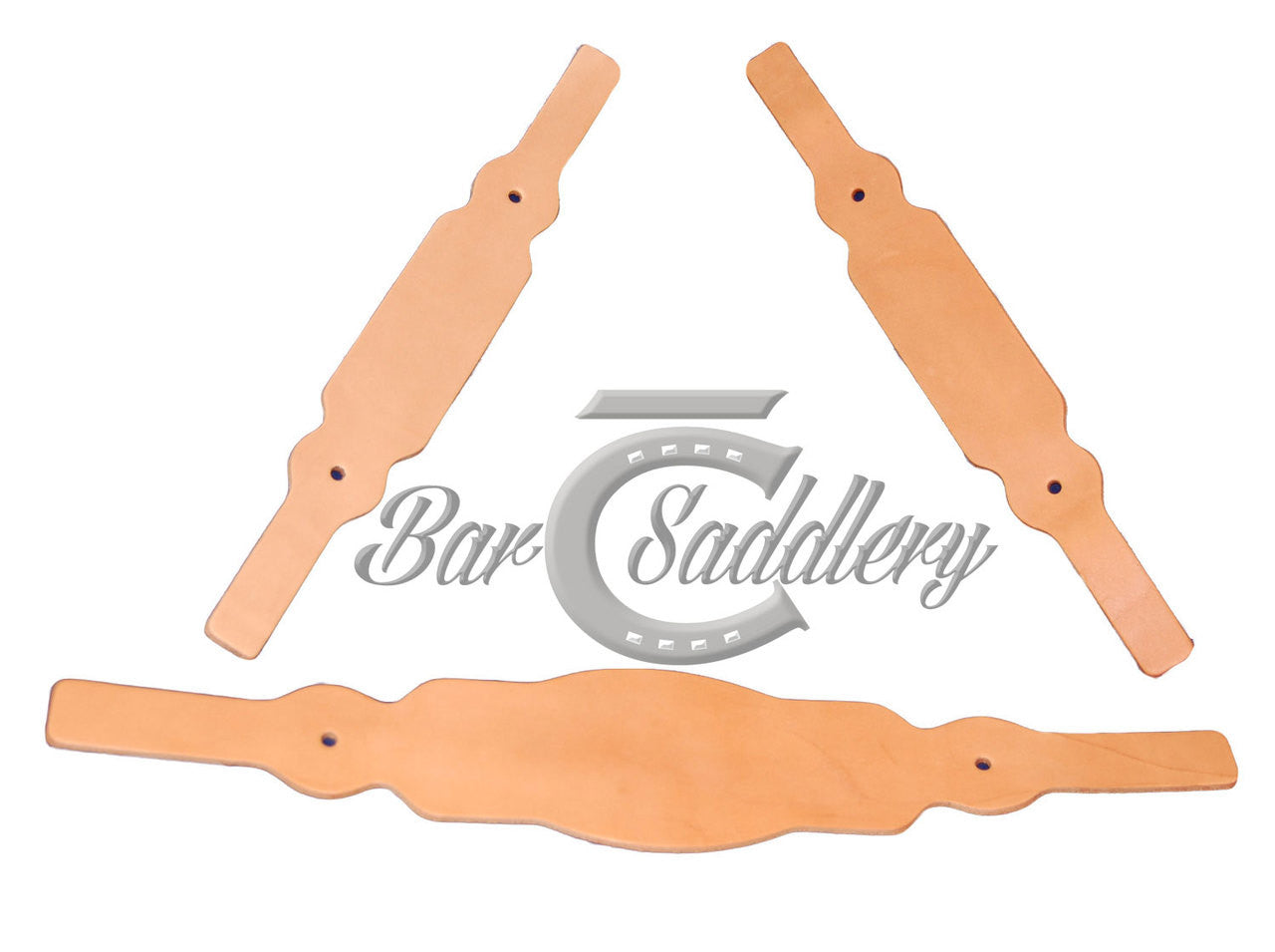 Premium vegetable tanned domestic steer hide tooling leather horse halter tack blanks nose band and cheeks set