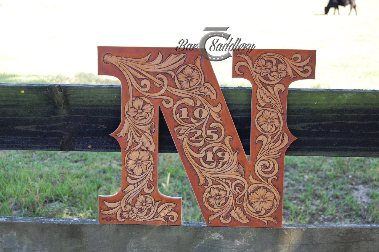 Custom Tooled Wall Letter Nursery / Wedding Etc.